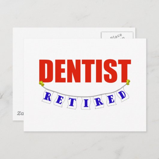 RETIRED DENTIST BRIEFKAART (Voorkant / Achterkant)