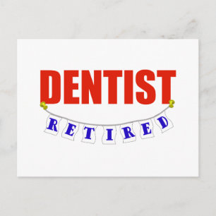 RETIRED DENTIST BRIEFKAART
