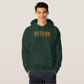 RETIRED dit is net zo gekleed als ik krijg. Hoodie (Voorkant volledig)