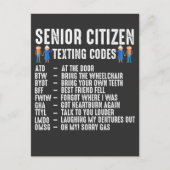 Retired elderly Person Senior Citizen Briefkaart (Voorkant)