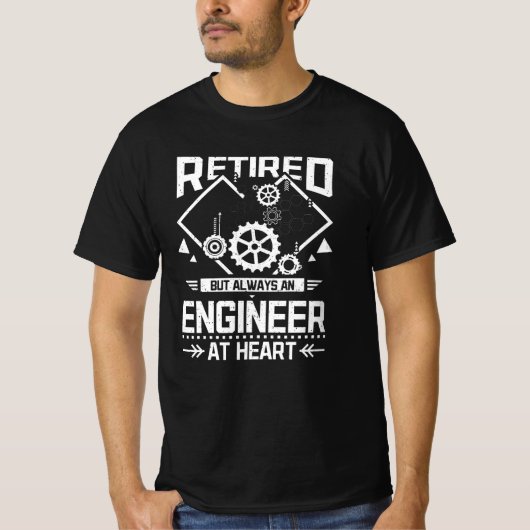 Retired Engineer T-shirt (Voorkant)