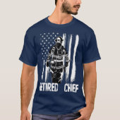Retired Fire Chief Firefighter   Fireman Gift T-shirt (Voorkant)