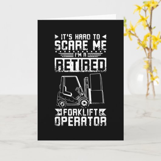 Retired Forklift Driver Kaart (Gele Bloem)