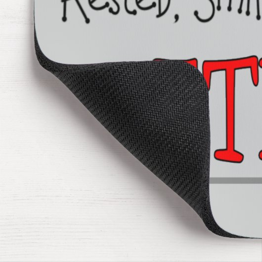 "RETIRED — Happy, Carefree, Relax"...grappig Muismat (Hoek)