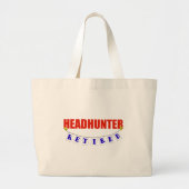 RETIRED HEADHUNTER GROTE TOTE BAG (Voorkant)