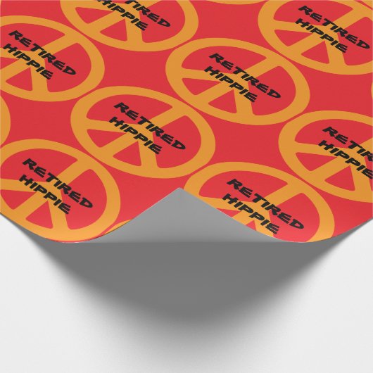 Retired Hippie Cadeaupapier (Hoek)