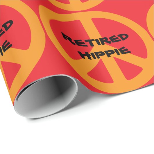 Retired Hippie Cadeaupapier (Rol Hoek)
