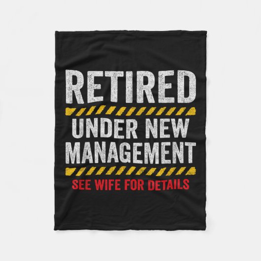 Retired Husband - Retirement Party - Funny Retirem Fleece Deken (Voorkant)