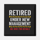Retired Husband - Retirement Party - Funny Retirem Magneet (Voorkant)