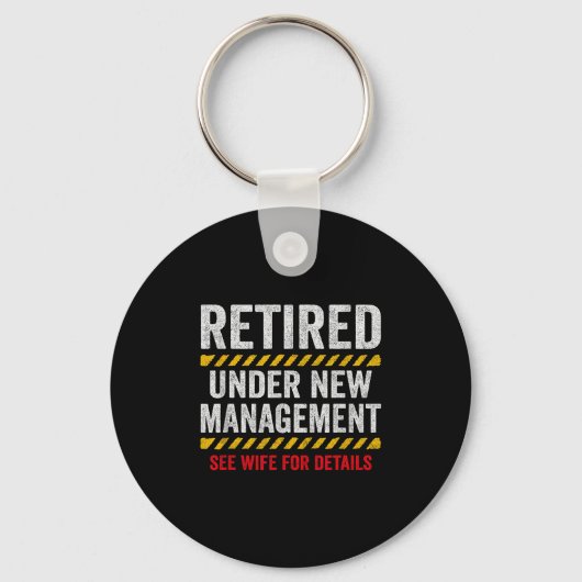 Retired Husband - Retirement Party - Funny Retirem Sleutelhanger (Voorkant)