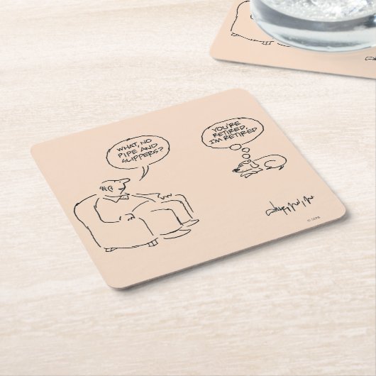 Retired Kartonnen Onderzetters (Schuin)