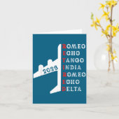 Retired Lot 2026 Phonetic Alphabet Retirement Gift Kaart (Gele Bloem)