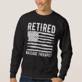 Retired Massage Therapist Profession American Flag Trui (Voorkant)
