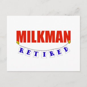 RETIRED MILKMAN BRIEFKAART