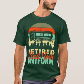 Retired Nail Tech Uniform Rv Camping Retirement T-shirt (Voorkant)