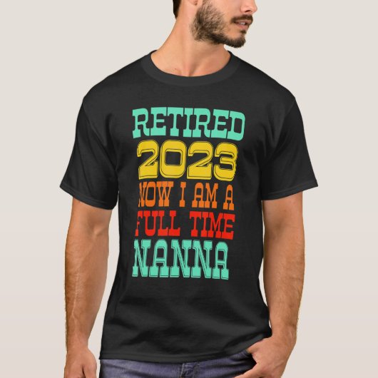 Retired Nanna 2023 T-shirt (Voorkant)