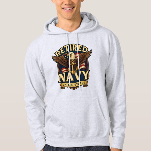 Retired Navy Eagle Hoodie (Voorkant)