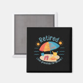 Retired New Management See Grandkids Funny Quote R Magneet (Voorkant / Achterkant)