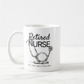 Retired Nurse Funny Nursing Retirement  Koffiemok (Links)