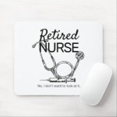 Retired Nurse Funny Nursing Retirement  Muismat (Met muis)