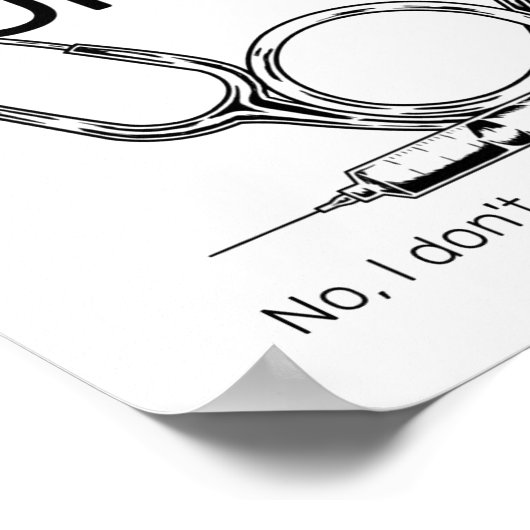 Retired Nurse Funny Nursing Retirement  Poster (Hoek)