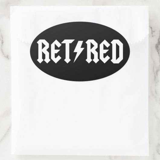 Retired Ovale Sticker (Tas)