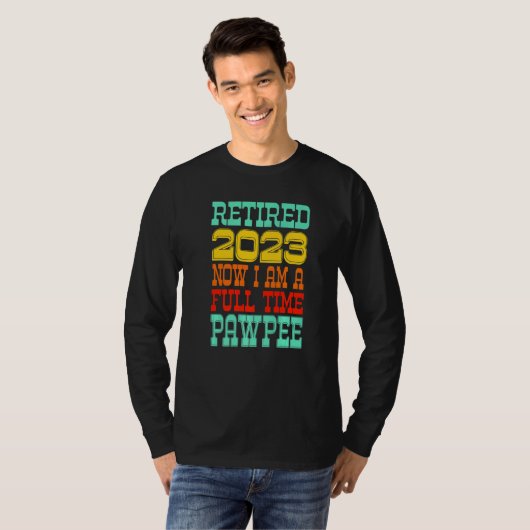 Retired Pawpee 2023 T-shirt (Voorkant volledig)