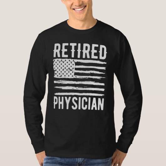 Retired Physician Assistant Profession American Fl T-shirt (Voorkant)