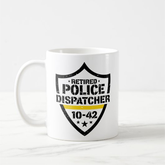 Retired Police Emergency Dispatcher 10-42 Koffiemok (Links)
