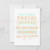 Retired Postal Worker Kaart (Voorkant)