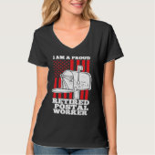 Retired Postal Worker Love Mailman Retirement DA1 T-shirt (Voorkant)
