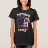 Retired Postal Worker Mailman T-shirt (Voorkant)