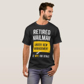 Retired Postal Worker Management Wife Mailman Reti T-shirt (Voorkant volledig)