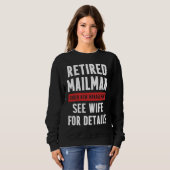 Retired Postal Worker Management Wife Mailman Reti Trui (Voorkant volledig)
