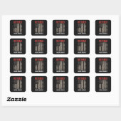 Retired Postal Worker Retirement Vierkante Sticker (Vel)