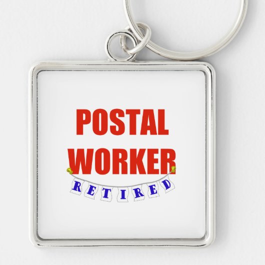 RETIRED POSTAL WORKER SLEUTELHANGER (Voorkant)