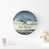 Retired Quote Ahh Whatever I'm Retired Ocean Surf Grote Klok (Huis)