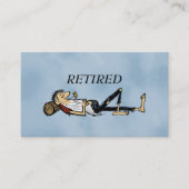 Retired Rip Van Winkle image fun Contactkaartje (Voorkant)