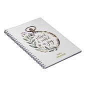 Retired & Rooted in Joy Personalized Name Year Notitieboek (Rechterzijde)