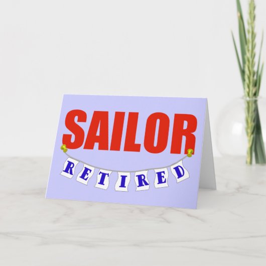 RETIRED SAILOR KAART (Voorkant)