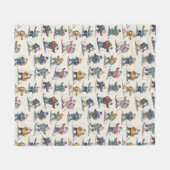 Retired Santa Claus North Pole Ski Club Fleece Deken (Voorkant (Horizontaal))