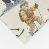 Retired Santa Claus North Pole Ski Club Fleece Deken (Hoek)