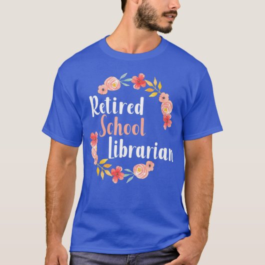 Retired School Librarian Female Retication T-shirt (Voorkant)