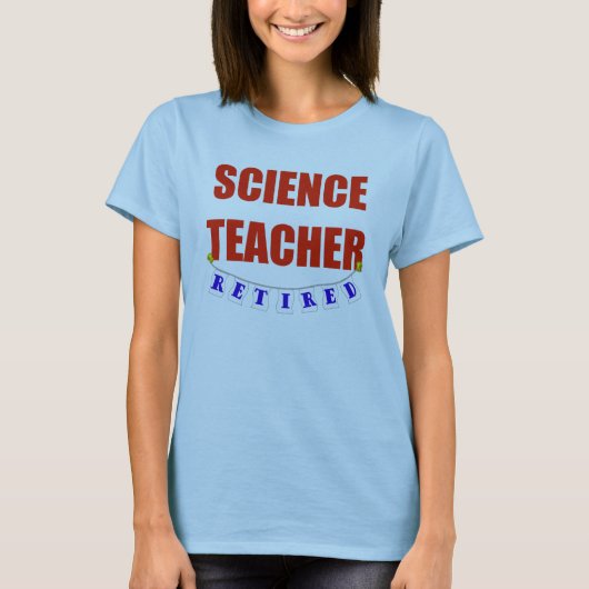 RETIRED SCIENCE-TEACHER T-SHIRT (Voorkant)