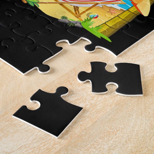 Retired Since 2022 Funny Retired by the Beach Legpuzzel (Zijkant)