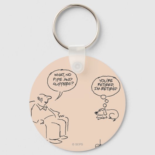 Retired Sleutelhanger (Voorkant)