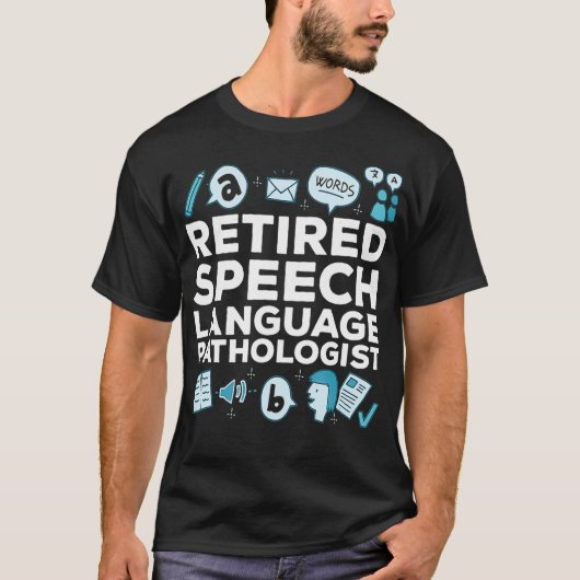 Retired Speech Language Pathologist Retirement Gif T-shirt (Voorkant)