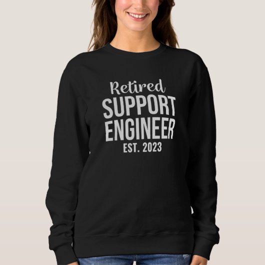 Retired Support Engineer Retirement Trui (Voorkant)
