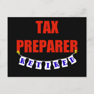 RETIRED TAXPREPARER BRIEFKAART