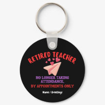 Retired Teacher By Appointments Only Groovy Heart 